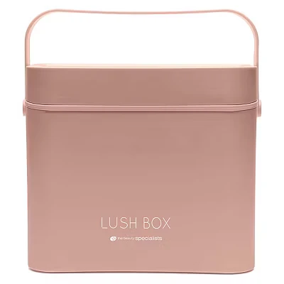 Image of Rio Lush Box Portable Makeup Cosmetic Vanity Travel Case Organiser with Removeable LED Light Mirror, Skincare Organiser, Storage, Large