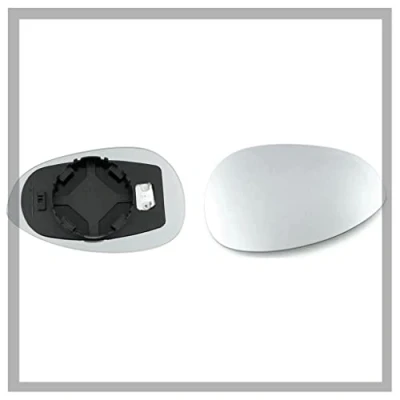 Image of Fits FIAT Grande Punto, For 2005 &gt;2013 Heated Base Convex Wing Mirror LEFT HAND (UK Passenger Side)