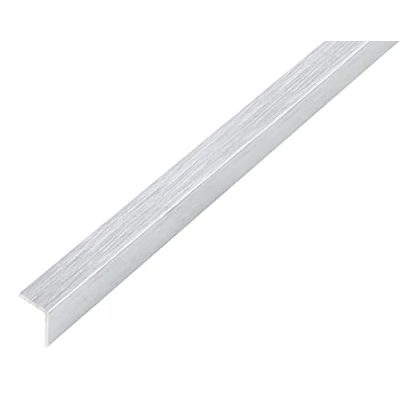 Image of GAH Alberts self Adhesive, Aluminium Angle Profile, Chrome Design, 1000 mm x 10 mm, 488505, Silver, 489069