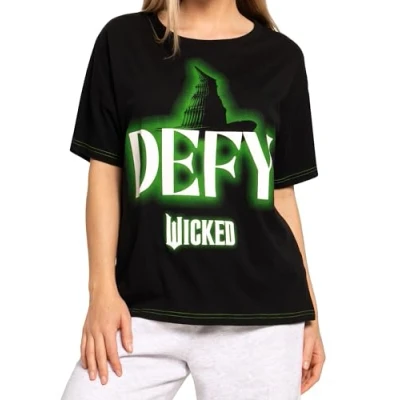 Image of WICKED Tshirt Elphaba Womens Cotton Tshirts Ladies Tee Shirts Black XL
