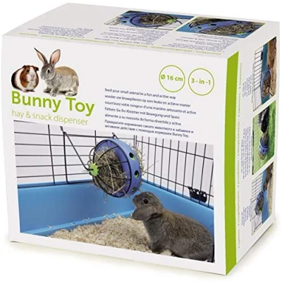 Image of Savic 0195 Bunny Toy Ø 16 cm, blue black