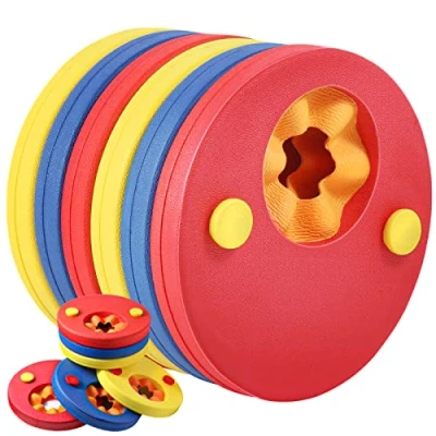 Image of HOTENEAIRE swimming Float Discs EVA Foam Swim Arm Band Aid armbands Set for Kids adults baby 1 2 years (6 pcs/Set)