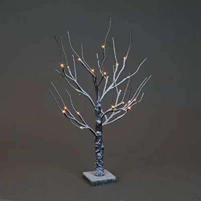 Image of Brown Snowy Twig Tree Warm White LED