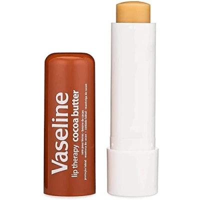 Image of Vaseline Lip Therapy Stick Cocoa Butter with Petroleum Jelly for Soft Smooth Lips Intensive Repair Treatment 4.8g