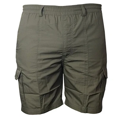 Image of i Smalls Men`s Summer Combat Cargo Shorts (2XL) Green
