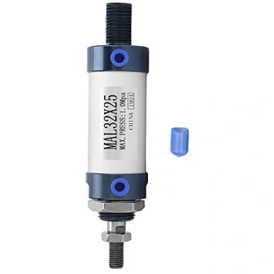 Image of 32mm Bore 25/50/75/100mm Stroke Mini Air Cylinder Aluminum Alloy Single Rod Double Acting Pneumatic Cylinder(25mm stroke)