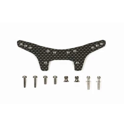 Image of TAMIYA 300054563 Shock Absorber Bridge from Carbon Adjustable