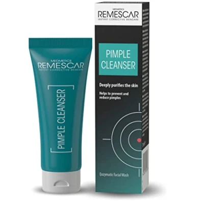 Image of Remescar Pimple Cleanser 75ml Deeply Purifies The Skin Helps to Prevent and Reduce Pimples Spots Enzymatic Exfoliating Face Wash with Tea Tree Oil
