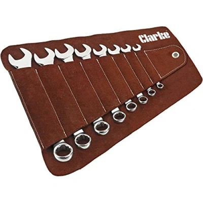 Image of 8 Piece Whitworth Combination Spanner Set by Clarke