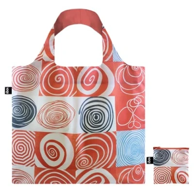 Image of LOQI Louise Bourgeois Spirals Grids Recycled Bag