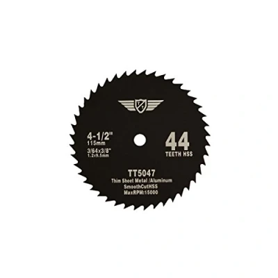 Image of 1 x Topstools CS11544T 115mm 44T 9.5mm Bore HSS Saw Blades Compatible with Worx WorxSaw XL WX427 WX429 WX437 WX439 WX531 400W 700W
