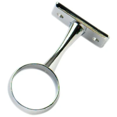 Image of Merriway® BH00895 25mm Rod/ Rail Centre Support Bracket Chrome (Pack of 2)