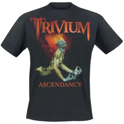 Image of Vintage Trivium Ascendancy Men T Shirt Black Short Sleeve L