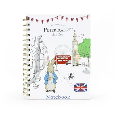 Image of Peter Rabbit Notebook Wired with Dividers A5 Out &amp; About Design