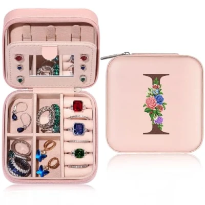 Image of TINGN Travel Jewellery Case, Organiser, Mini Box, Personalised birthday Gifts for Women, Box I