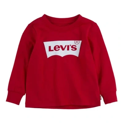 Image of Levi&#039;s Batwing TEE Long sleeved top for kids, Size: 6m, Red/white