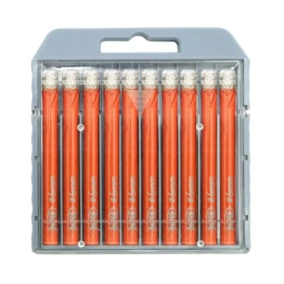 Image of Dry Diamond Drill Bit Set,BGTEC 10pcs 6mm Hole Saw for Granite,Marble,Masonry, Concrete, Tile/Ceramic, Glass, Hard Plastic,Vacuum Brazed Core Kit