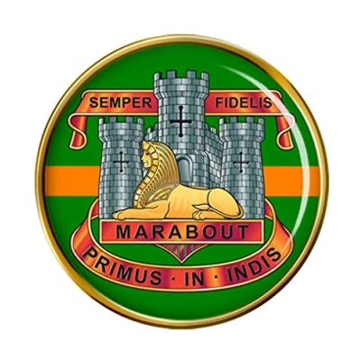 Image of Devonshire and Dorset Light Infantry, British Army Pin Badge
