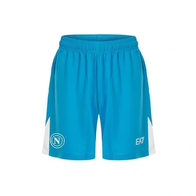 Image of SSC Napoli Pantaloncino Gara Home Ea7 Football Shorts, Azure, M Corto