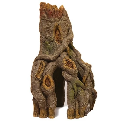 Image of Rosewood Corner Trunk and Roots Aquarium Decor, Large