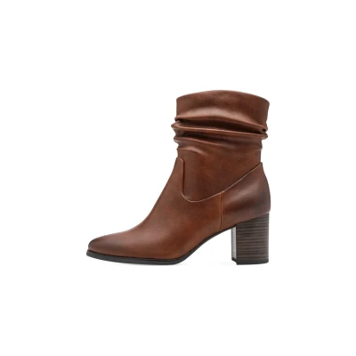 Image of Marco Tozzi Classic ankle boots, Women&#039;s, Size: 9, Cognac shoes