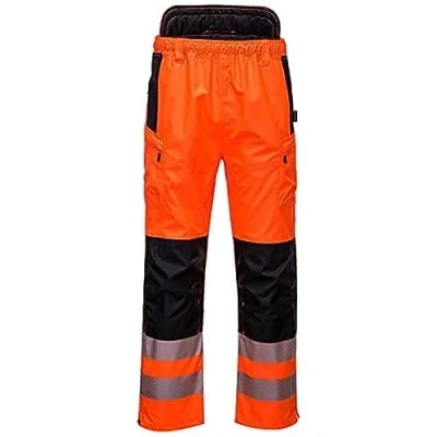 Image of Portwest PW3 Hi Vis Extreme Trouser, Size: L, Colour: Orange/Black, PW342OBRL