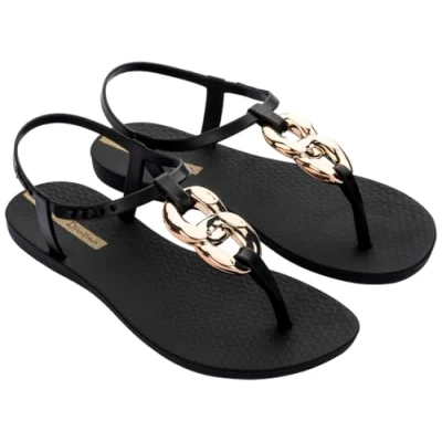 Image of Ipanema Women&#039;s Class Connect Ii Fem Flip Flop, Black/White, 8 UK