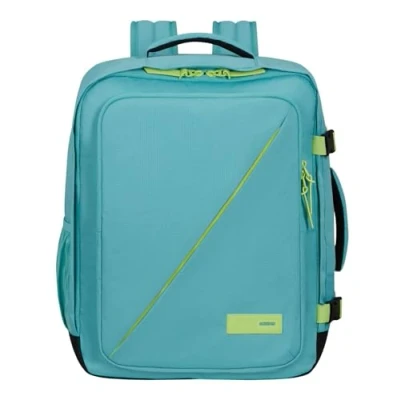 Image of American Tourister Take2cabin Backpack 15.6&quot; Dusty Turquoise/Lime