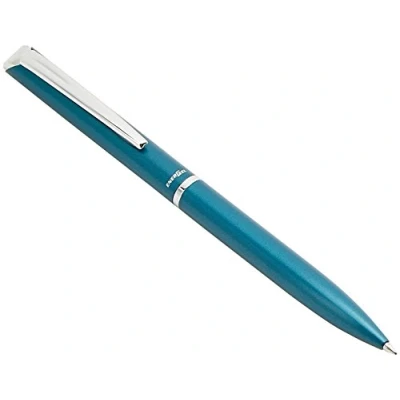 Image of Pentel BL2007 EnerGel Philography Roller 0.7 mm Blue Metal Barrel in Gift Box