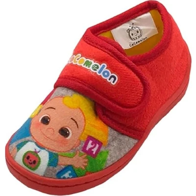 Image of Coco Melon Girls Red Slippers 5 10 Infant UK (UK child 8, numeric_8)