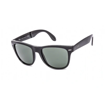 Image of Sunglasses Ray ban Rb4105 folding wayfarer col. 601 Man Square Black