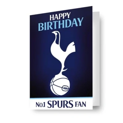 Image of Tottenham Hotspur Fc Football Birthday Card 3D Effect Lenticular A Fantastic For All Occasion