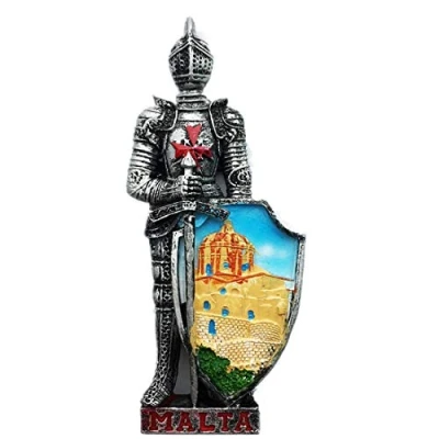 Image of 3D Maltese warrior Malta Fridge Magnet Travel Souvenir Gift Collection Home &amp; Kitchen Decoration Magnetic Sticker,Malta Refrigerator
