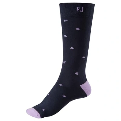 Image of FootJoy Men&#039;s ProDry Crew Navy/Lavender Fashion Socks