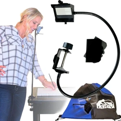 Image of LUCY Flex Drawing Tool with Photo Enlarger &amp; Bag by Draw I Camera Lucida Enlarging Accessory for Painting Projector Artists Artistic Aid
