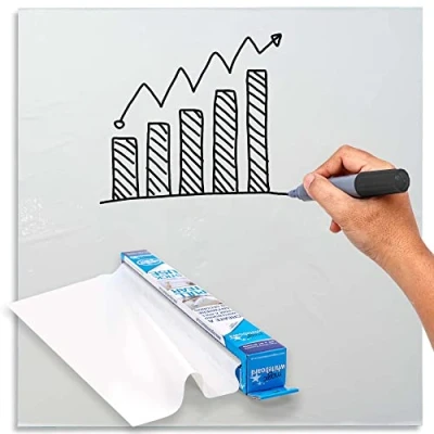Image of Magic Whiteboard Wipeable Flipchart sheets Plain White 25 60cm x 80cm