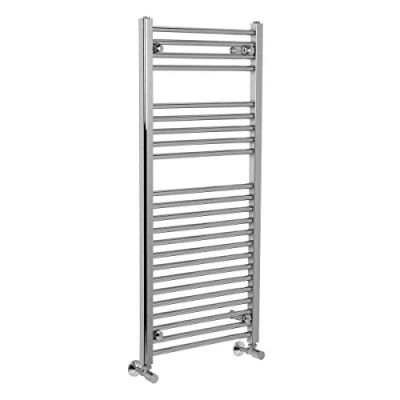 Image of Warmehaus Straight Bathroom Heated Towel Radiator Rail Rad 1100 x 500 Chrome Central Heating Ladder Warmer