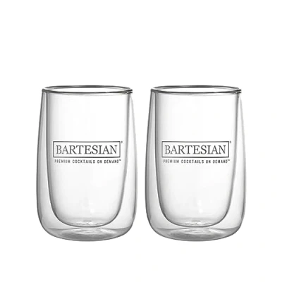 Image of Bartesian Cocktail Glass Sets Lowball Drinking Glassware for Cocktails &amp; Mocktails Bar Glasses Martini, Margarita, Pina Colada, Whiskey Sour, Old Fashioned Set of 2