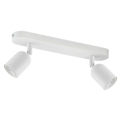 Image of Top Rounded Head Twin Ceiling Spotlight White 2xGU10