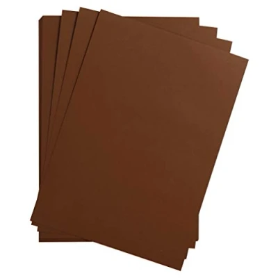 Image of Clairefontaine Ref 975261C Maya Smooth Coloured Drawing Card (Pack of 25 Sheets) 185gsm A4 (29.7 x 21cm) Brown Colour Deep Dyed, Acid Free, pH Neutral