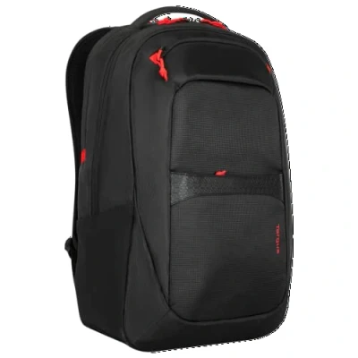 Image of Targus Gaming Backpack fits Laptops up to 17.3&quot;, Padded Laptop Compartment, Headset Loop, Large Capacity, Ergonomic Shoulder Straps, Trolley Strap, Black