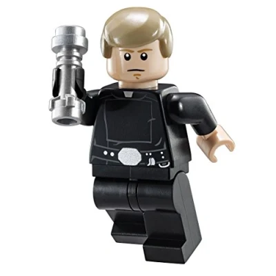 Image of LEGO® Star Wars: Final Duel Minifigure Luke Skywalker with Black Hand and Lightsaber (75093)