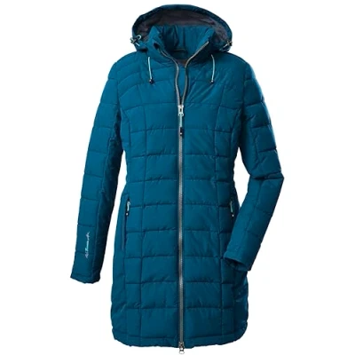 Image of Killtec Women&#039;s Skane Wmn Quilted Jacket with Down Look and Removable Hood