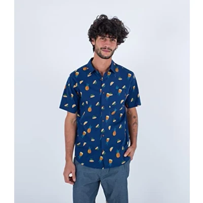 Image of Hurley Men&#039;s One and Only Lido Stretch Shirt, H4024, S UK