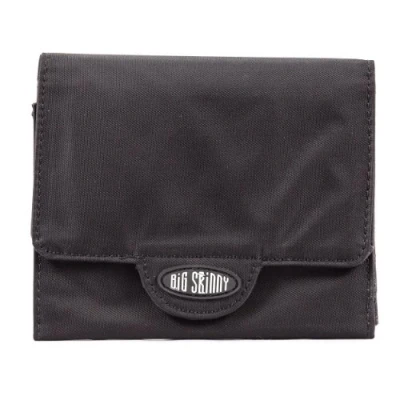 Image of Big Skinny Women&#039;s Trixie Tri Fold Slim Wallet, Holds Up to 30 Cards, Black
