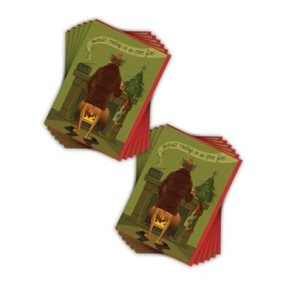 Image of Brainbox Candy Rude Pack of 12 Christmas Cards Cheeky Festive Seasonal Humour Xmas Value Multipack For Men Women Friends Mates