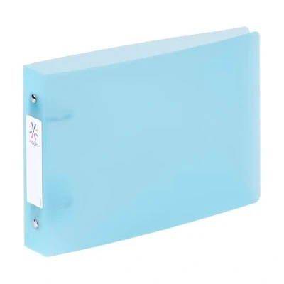 Image of Viquel Bristol Index Folder with Identification Labels 2 Rings A5 Size (25x16.5cm) Blue