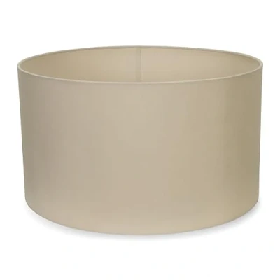 Image of Modern Natural Fabric Cylinder Ceiling Pendant Lampshade/Table Lamp/Floor Lamp Drum Light Shade Large