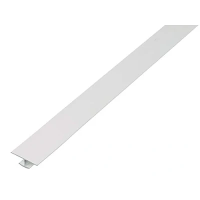 Image of Alberts 484682 H Profile Plastic White 1000 x 40 20 mm