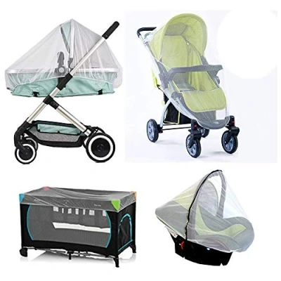 Image of Pram Net, Universal Mosquito Fly Bug Insect Net Protection Cover for Pushchair buggy carrycot bed stroller bassinet basket jogger Travel cot